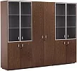 Офисный шкаф комбинированный (х2) с гардеробом (6 дверей)